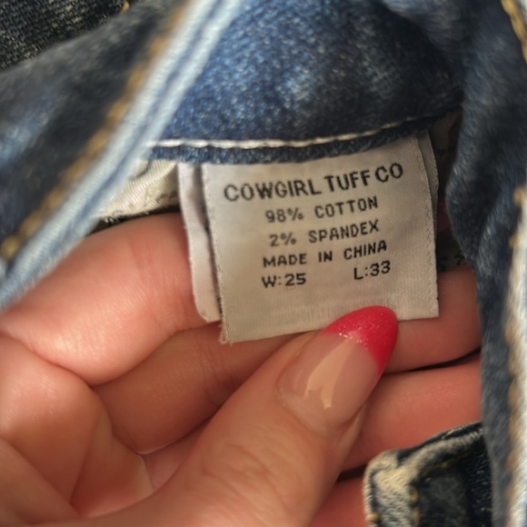 Cowgirl Tuff “Don’t Fence Me In” Jeans - Picture 3 of 7